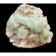 green apophyllite on stilbite and scolecite