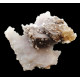 Calcite on chalcedony and apophyllite