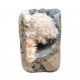 Mesolite with chalcedony