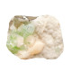 green apophyllite on stilbite and morderite