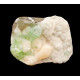 green apophyllite on stilbite and morderite