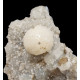 Goosecreekite on stilbite and chalcedony