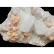 giant apophyllite crystal and stilbite