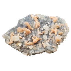 apophyllite and stilbite on chalcedony