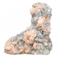 apophyllite and stilbite on chalcedony