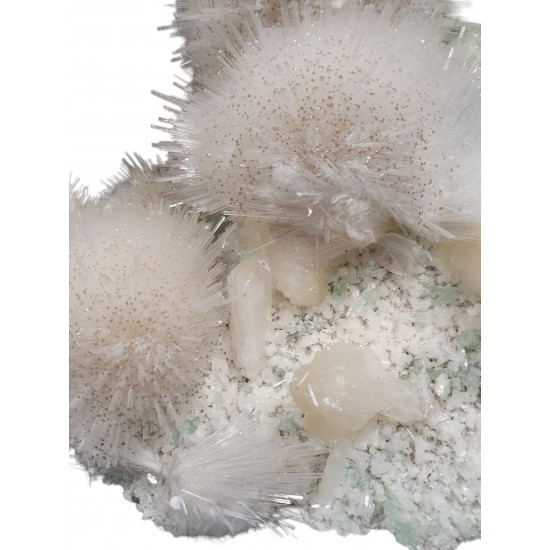 Mesolite, stilbite, apophyllite, morderite