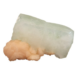 apophyllite verte sur stilbite