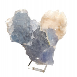 blue fluorite and calcite