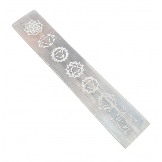 7 chakras bar selenite 7 chakras bar selenite