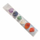 7 chakras bar selenite with 7 chakras stones