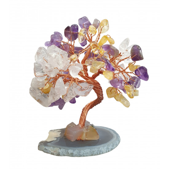 tree citrine, amethyst, quartz 11 cm