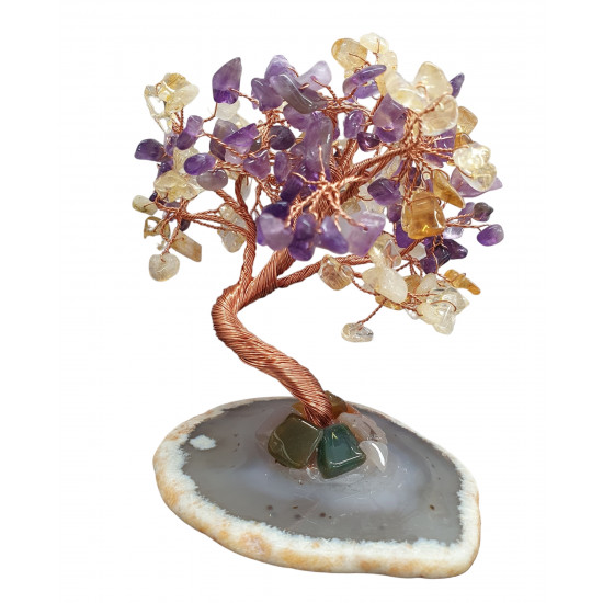 tree citrine, amethyst 11 cm