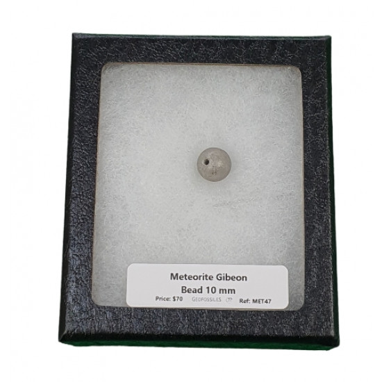 meteorite gibeon bead 10mm