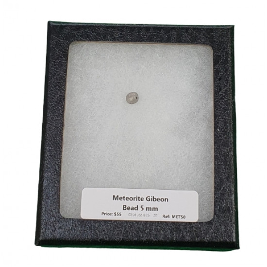 meteorite gibeon bead 5mm