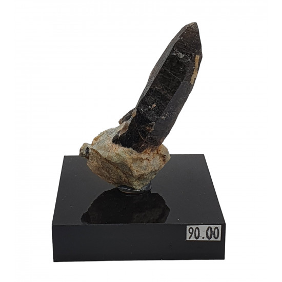 smoky quartz - amazonite