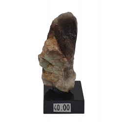 smoky quartz - amazonite