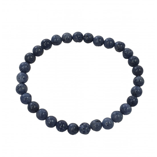 Blue Coral Bracelet 6mm