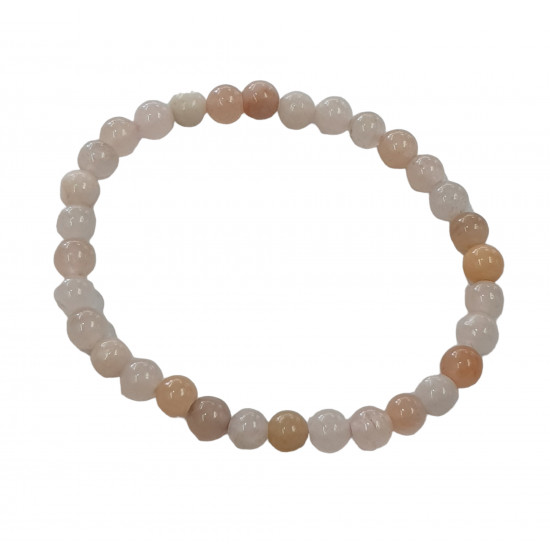 Bracelet aventurine rose 6mm