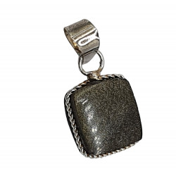 Pendant gold obsidian