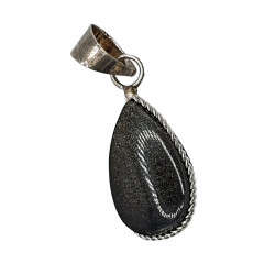 Pendant gold obsidian
