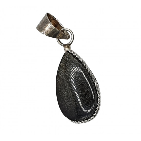 Pendant gold obsidian