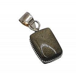 Pendant gold obsidian