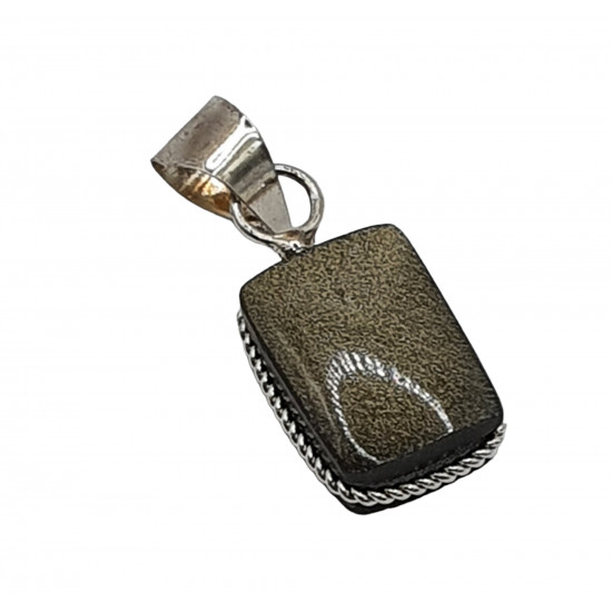 Pendant gold obsidian