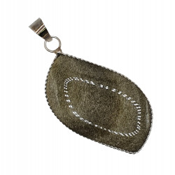 Pendant gold obsidian