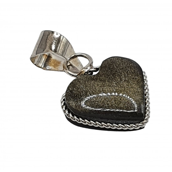 Pendant gold obsidian