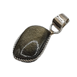 Pendant gold obsidian