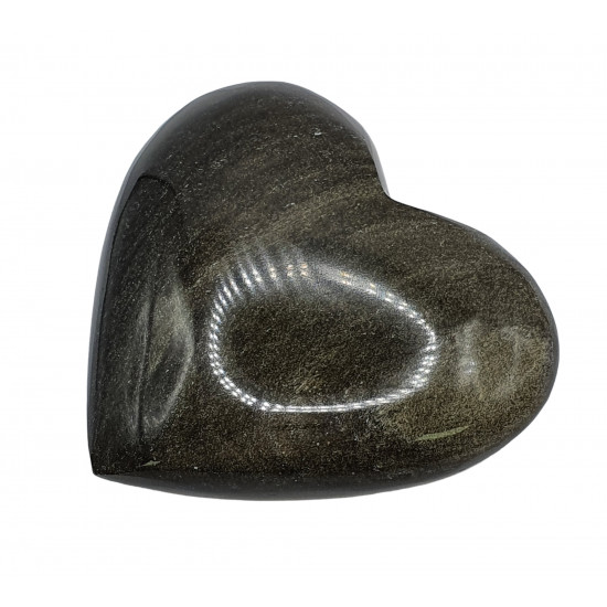 Heart gold obsidian
