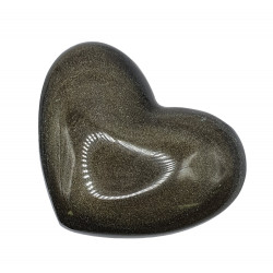 Heart gold obsidian