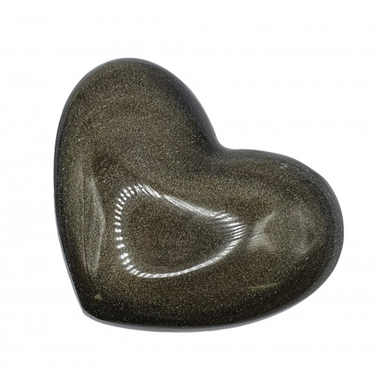 Heart gold obsidian