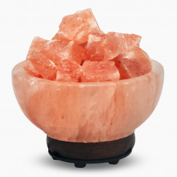 Fire Chunk Bowl salt Lamp