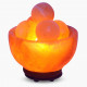 Fire Chunk Bowl salt Lamp with Massage Balls