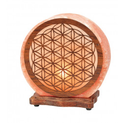 salt lamp flower of life