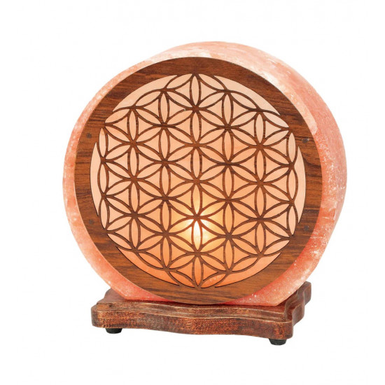 salt lamp flower of life