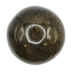 gold obsidian sphere