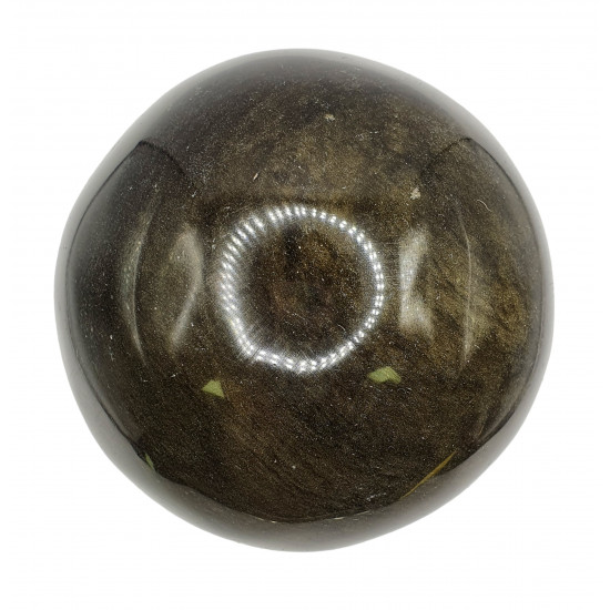 gold obsidian sphere