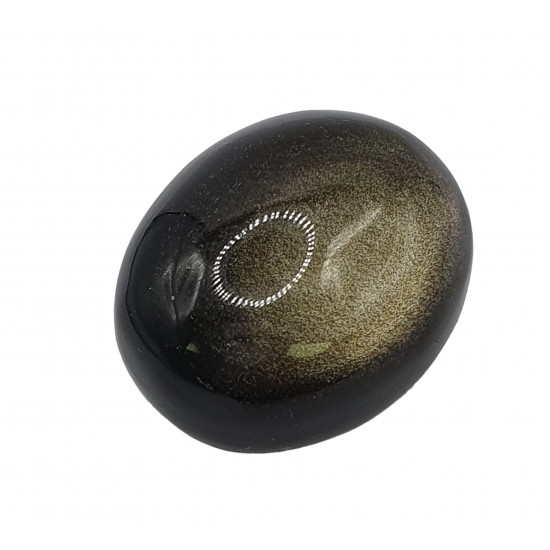 palm stone gold obsidian
