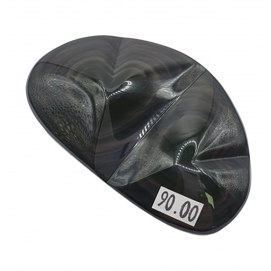 heart rainbow obsidian