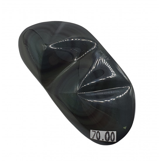 heart rainbow obsidian