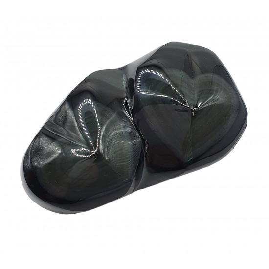 heart rainbow obsidian