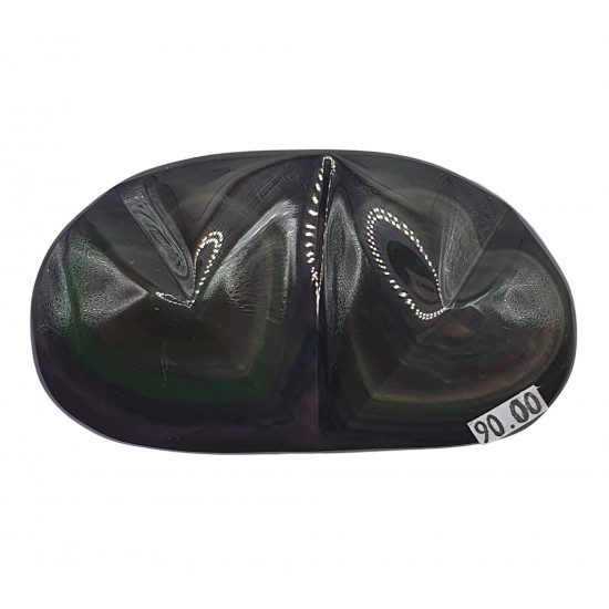 heart rainbow obsidian