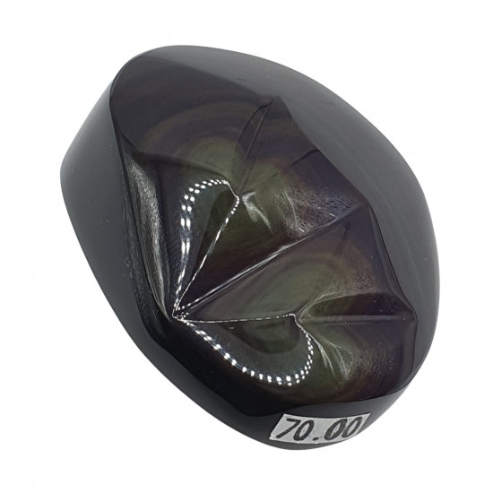 heart rainbow obsidian