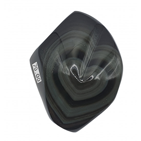 heart rainbow obsidian