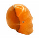 Skull orange calcite