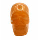 Skull orange calcite