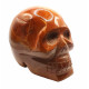 Skull orange jasper