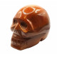 Skull orange jasper